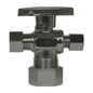 A.Y. McDonald 5421-287, 72084D 3-Way 1/4 Turn Supply Stop, 5/8 x 3/8 x 3/8 in Nominal, Compression, 125 psi, Brass Body, Polished Chrome, Import