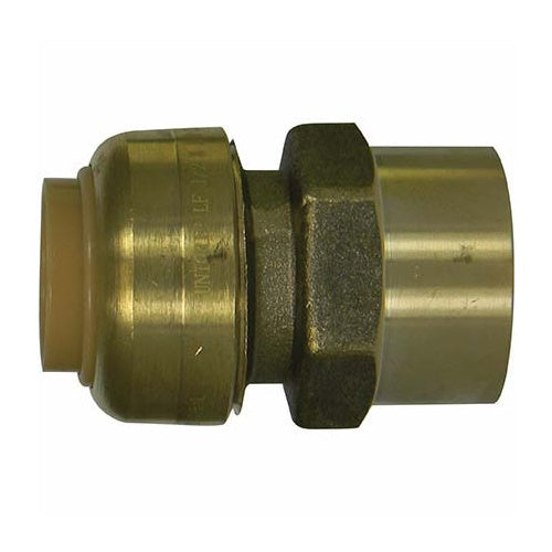 A.Y. McDonald 5426-024 72100F 1/2 Push-Fit Female Adapter, 1/2 in Nominal, CTS x FNPT End Style, Brass, Import
