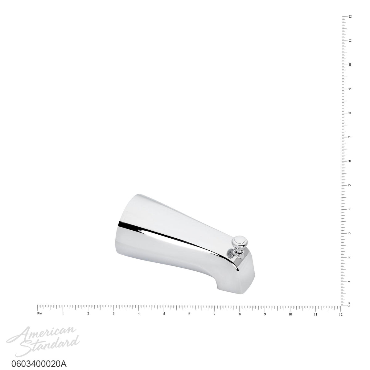 Pipe Threaded Wall Mount Diverter Spout - Brass