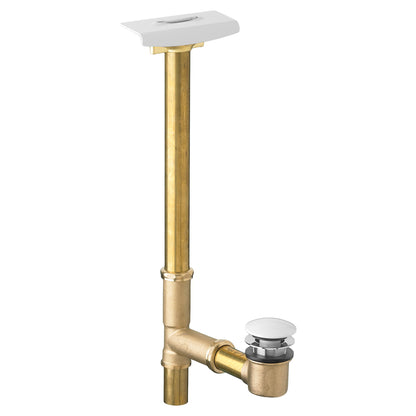 American Standard 1599205 Deep Soak Bath Drain With Toe Tapper Drain Plug