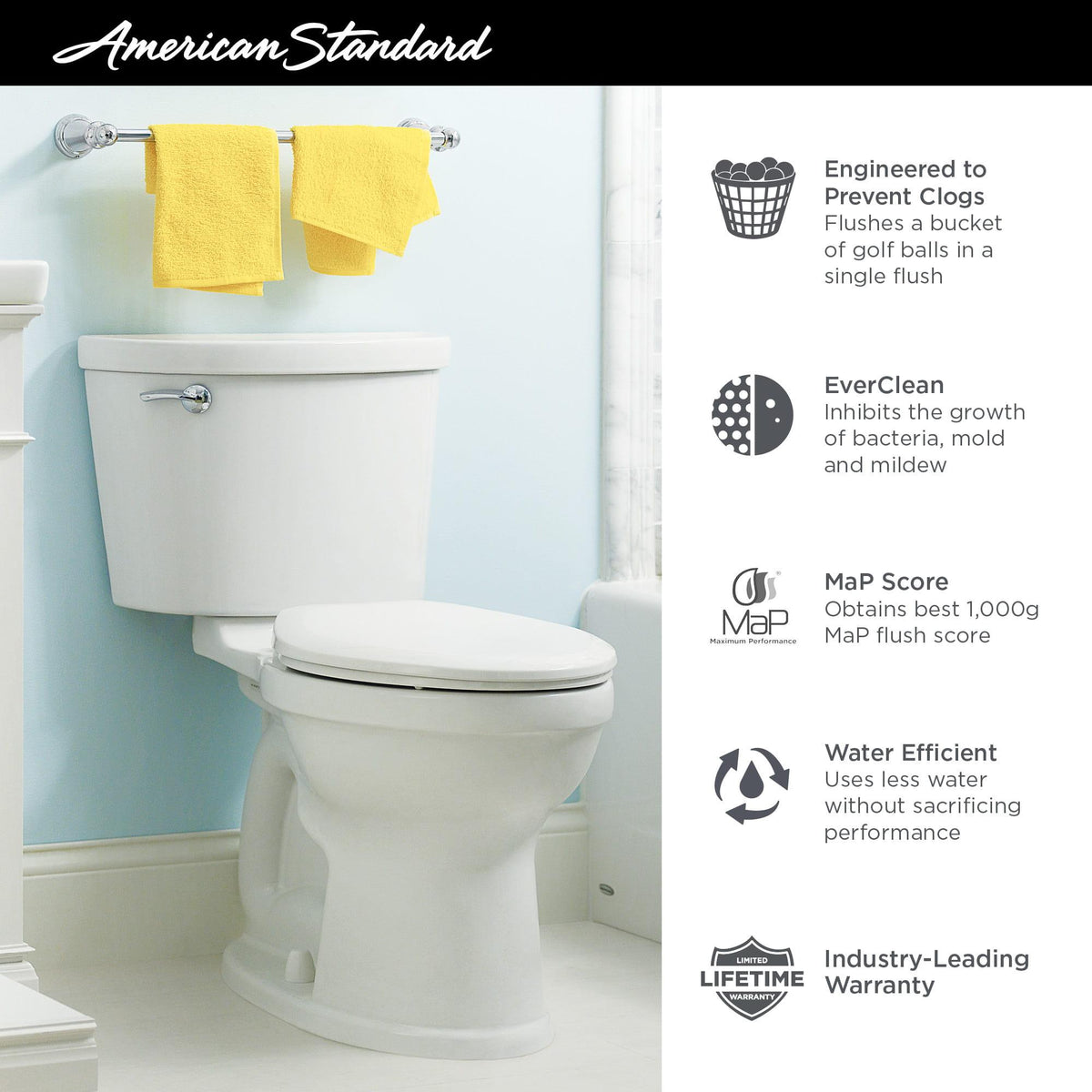 Champion - 2-Piece Toilet - Floor Mount - Elongated