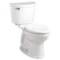 American Standard 211CA004.020 2-Piece Toilet, Champion, Elongated Bowl, 15 in H Rim, 12 in Rough-In, 1.6 gpf, White, Import