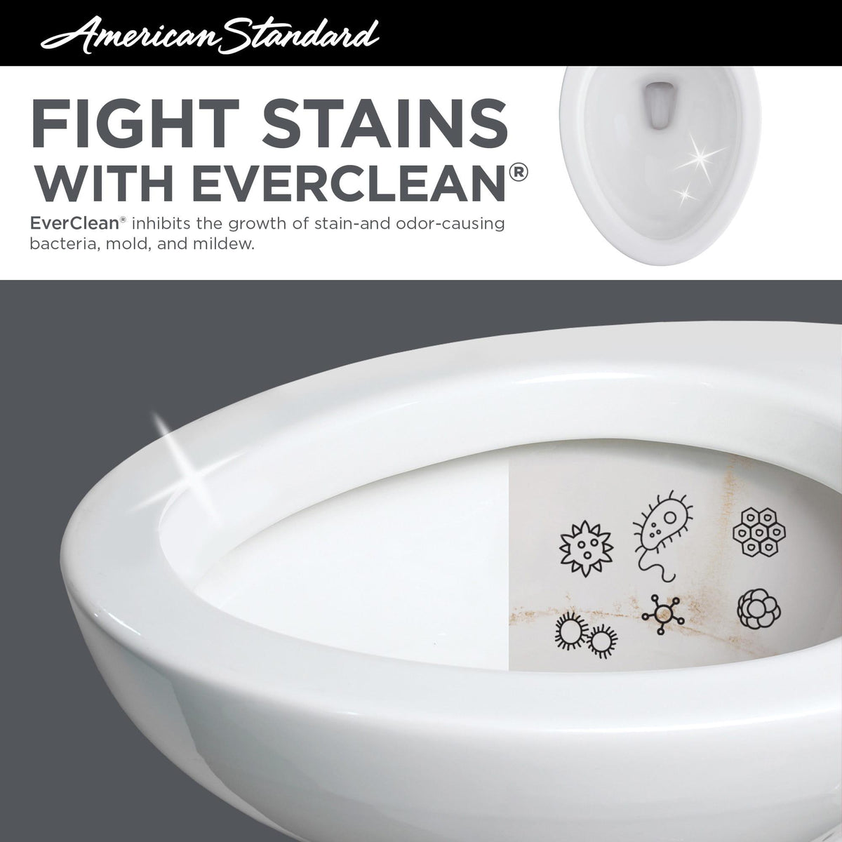 Cadet - 2-Piece Toilet - White - Round