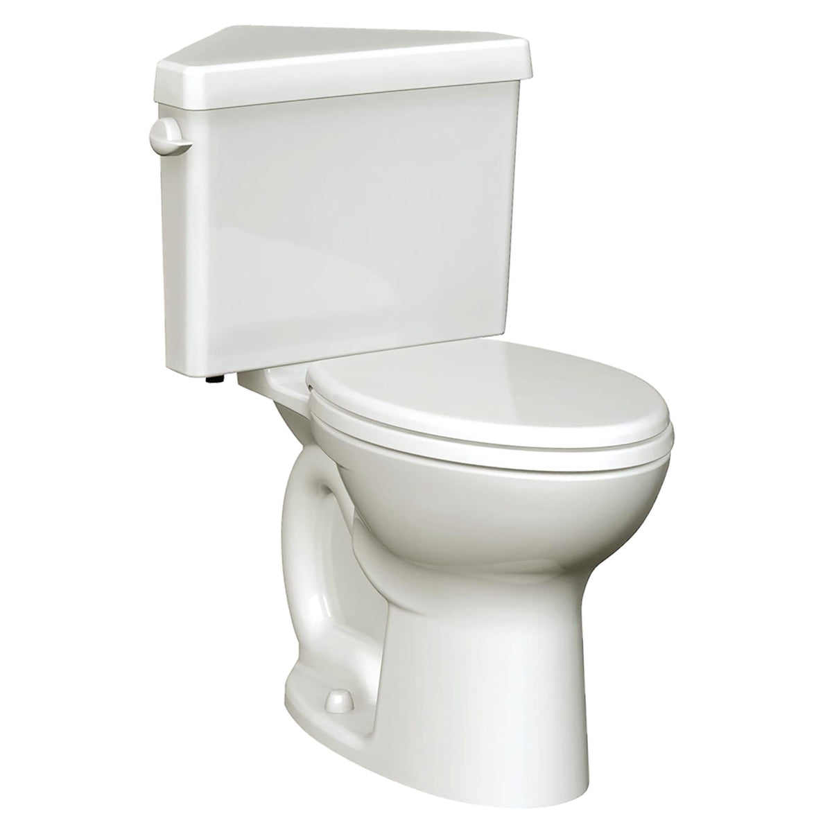 American Standard 216AD104.020 216AD 2-Piece High Efficiency Toilet, Cadet®, Elongated Bowl, 16-1/2 in H Rim, 12 in Rough-In, 1.28 gpf, White, Import