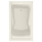 American Standard Evolution™ Bathtub, Soaking, Rectangle Shape, 60 in L x 36 in W, Domestic