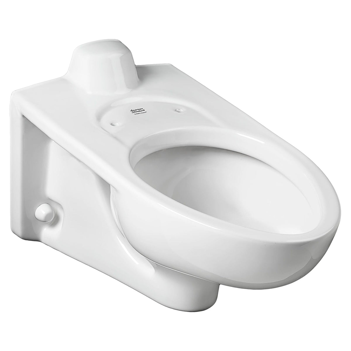 American Standard 3353101.020 Toilet Bowl, Afwall, White, Elongated Shape, 10 in Rough-In, 15 in H Rim, 2 in Trapway