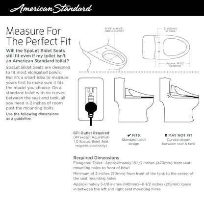 Advanced Clean - AC 1.0 Bidet Seat - Elongated