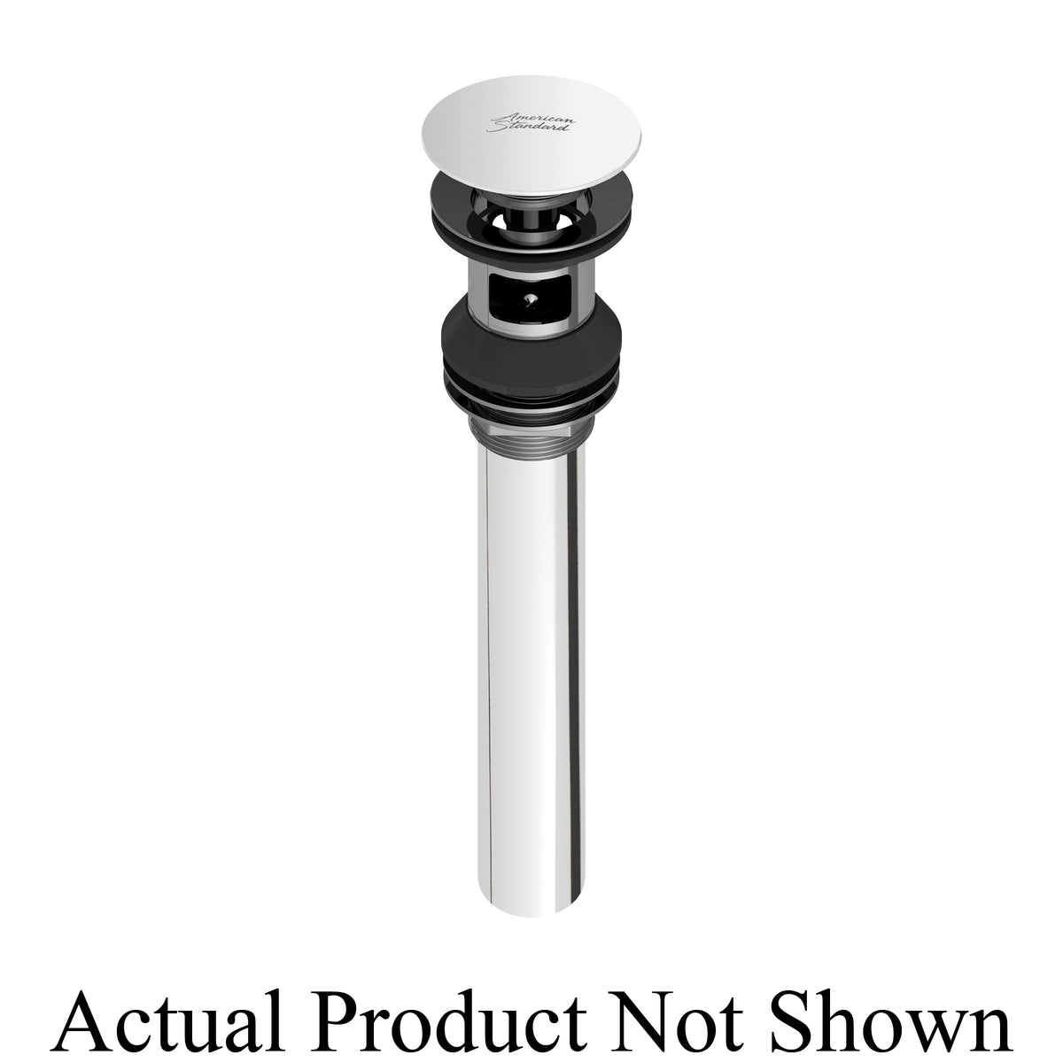 Push Pop-Up Drain - with Overflow