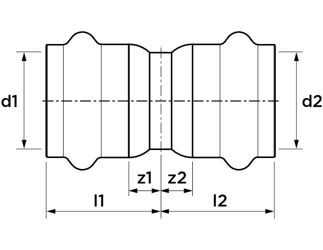 Apollo™ 123456925 SmartPress Press Fitting, 3/4 in Nominal, Press End Style, Stainless Steel