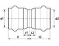 Apollo™ 123456925 SmartPress Press Fitting, 3/4 in Nominal, Press End Style, Stainless Steel