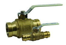 Apollo™ 94VLF10401A 94VLF-A 2-Piece Ball Valve, 3/4 in Nominal, Press End Style, Full Port, EPDM/PTFE Softgoods, Import