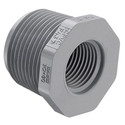 Spears® 839-530C Flush Reducing Bushing, 6 x 3 in, MNPT x FNPT, SCH 80/XH, CPVC, Domestic
