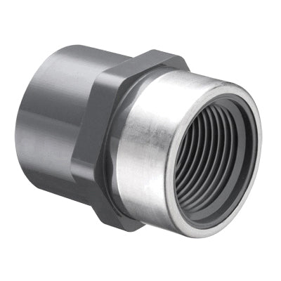 Spears® 835-005SR Standard, 1/2 in nominal, Socket x FNPT end style, SCH 80, PVC, Domestic