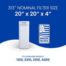 Aprilaire® 313 Replacement Filter Media, 19.58 in H x 21.38 in W x 4 in D, 13 MERV