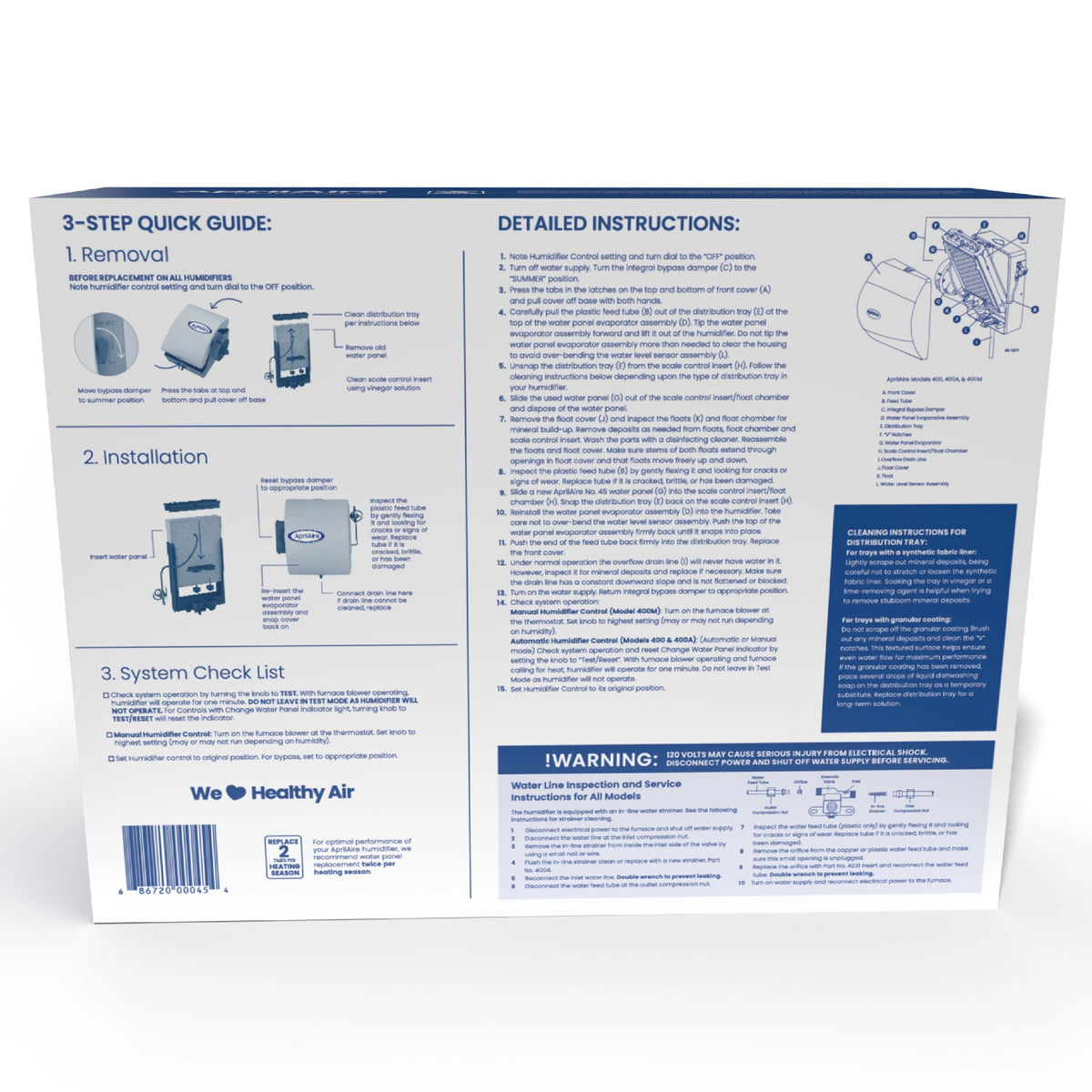 45 Replacement Humidifier Filter - AA45