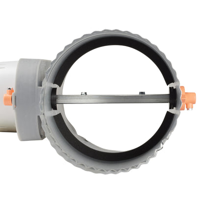 Adjustable Stop Zone Damper - 6" Dia - Steel