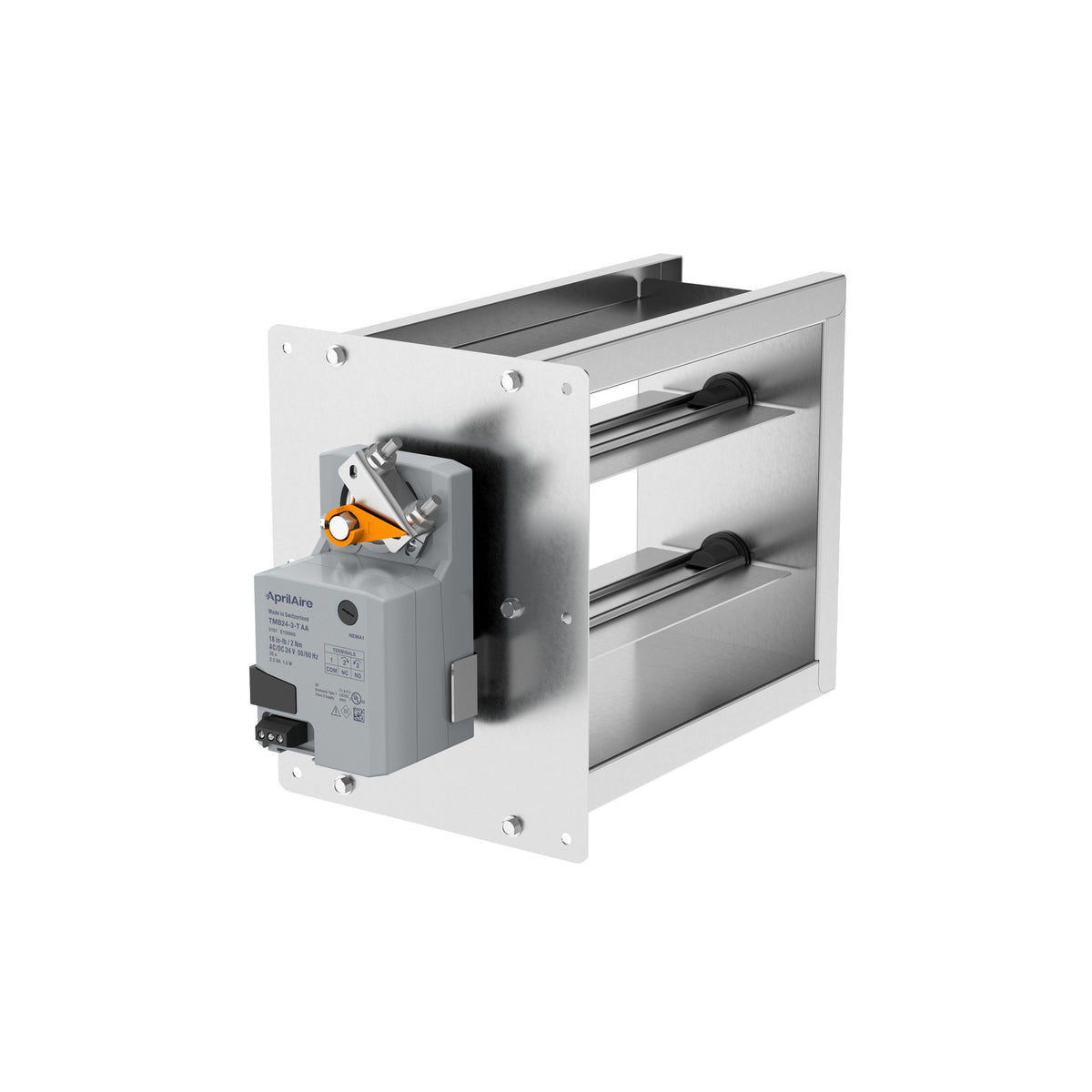 Motorized Damper - 10 x 10" - Steel