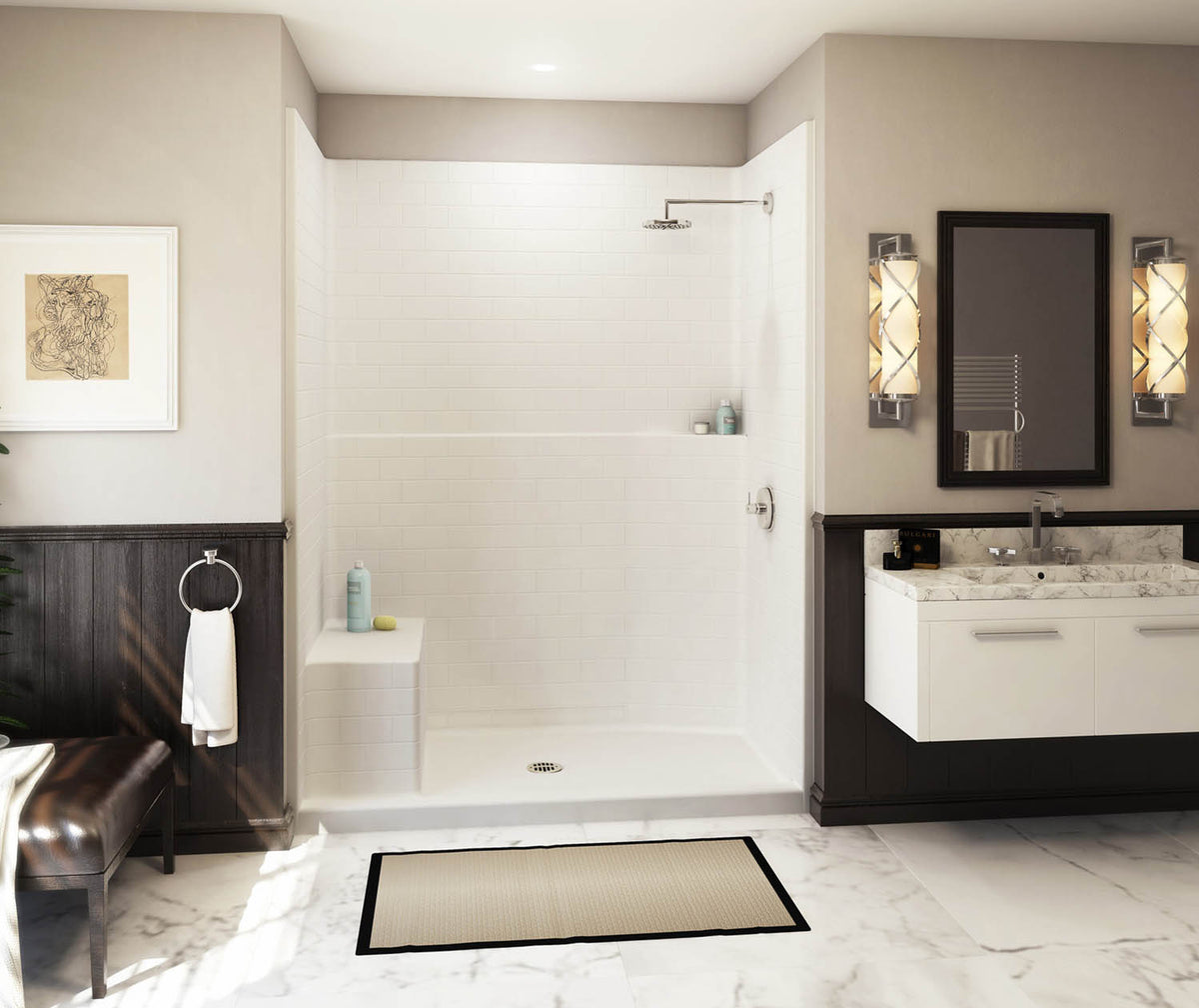 Everyday - 1-Piece Shower - White - Alcove