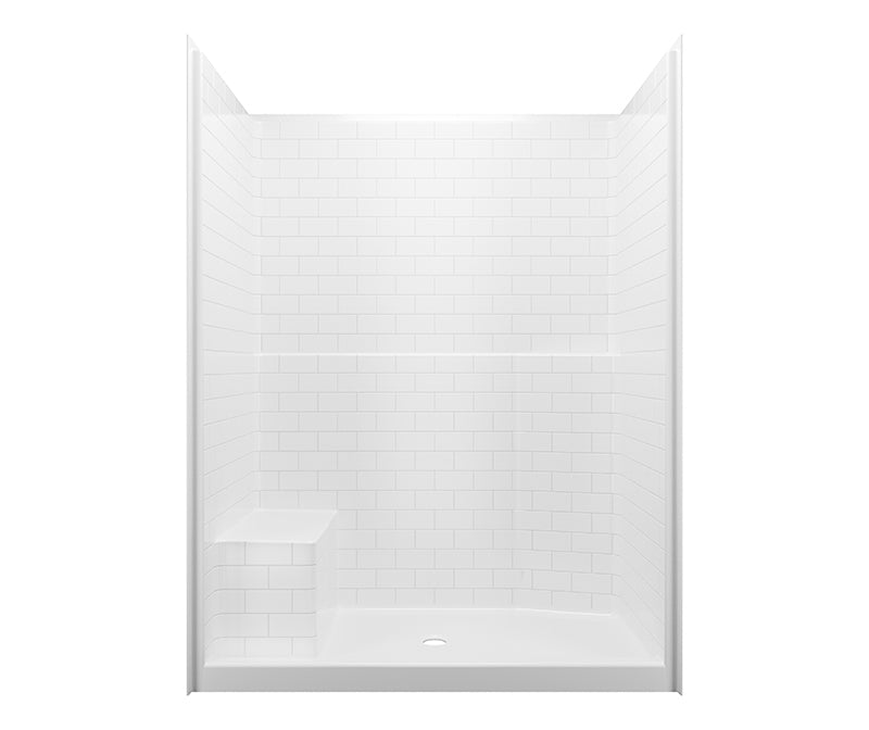 Everyday - 1-Piece Shower - White - Alcove