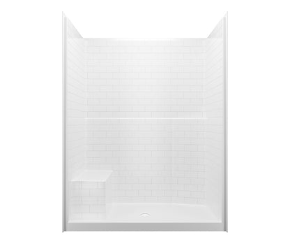 Everyday - 1-Piece Shower - White - Alcove