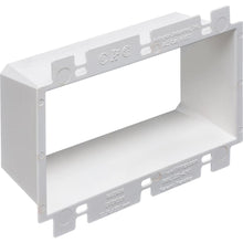 Arlington BE3 Heavy Duty Set Back Box Extender, 3 Gangs, 4.188 in L x 5.937 in W, Plastic