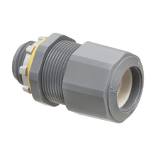 Arlington LPCG507 Low Profile Liquidtight Oiltight Strain Relief Cord Connector, 1/2 in Trade, 0.385 to 0.75 in Cable Openings, Nylon/Polyethylene/Santoprene™/Zinc