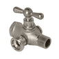 Arrowhead Brass 248LF Heavy Pattern Washing Machine Valve With 3/4 in Side Hose, 1/2 x 3/4 in Nominal, FNPT x MNPT Bypass End Style, 125 psi Pressure, Red Brass Body