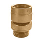 Arrowhead Brass 59BFP Self-Draining Vacuum Breaker, 1-1/16 x 3/4 in, Fine Thread x Male Hose Thread, Brass, Domestic