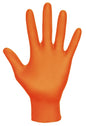 Raven Safety Astro-Grip 66475 DGN6647X Disposable Glove, 2XL, Nitrile, Orange, 9 in L, Powder-Free, Textured Grip, 7 mil THK, Application Type: Exam Grade