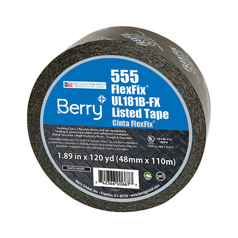 2X110 YD BLACK FLEX DUCT TAPE
