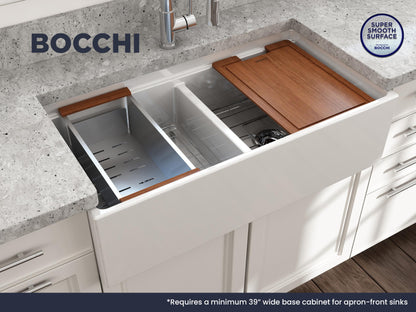 Contempo Step Rim - 10" Kitchen Sink - White - Fireclay