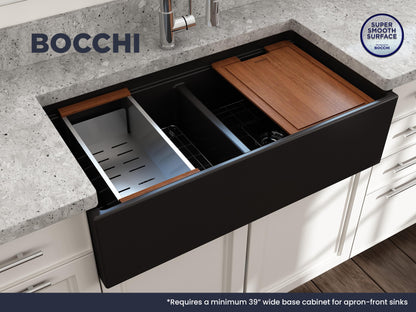 Contempo Step Rim - 10" Kitchen Sink - Matte Black