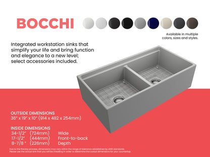 Contempo Step Rim - 10" Kitchen Sink - Matte Gray - Fireclay
