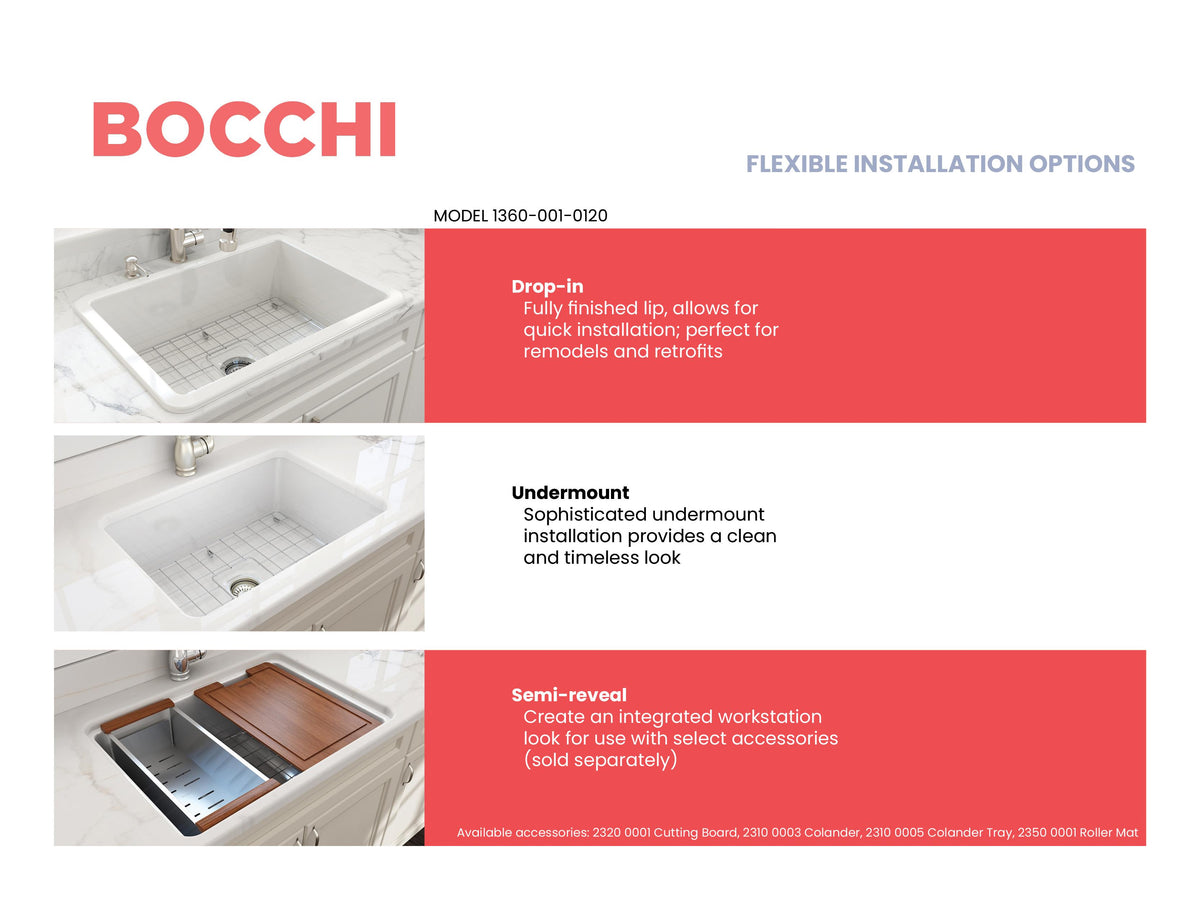 Sotto - 10" Modern Kitchen Sink - Dual - Fireclay