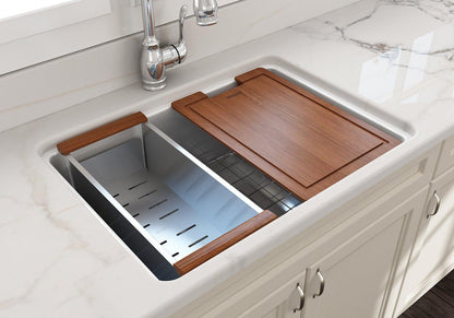 Sotto - 10" Modern Kitchen Sink - Dual - Fireclay