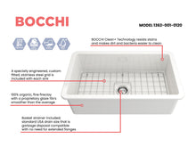 BOCCHI 1362-001-0120 Sotto Modern Kitchen Sink, Rectangle Shape, 10 in H x 19 in W x 32 in L, Dual Mounting, Fireclay, White, Import