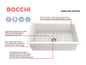 BOCCHI 1362-001-0120 Sotto Modern Kitchen Sink, Rectangle Shape, 10 in H x 19 in W x 32 in L, Dual Mounting, Fireclay, White, Import