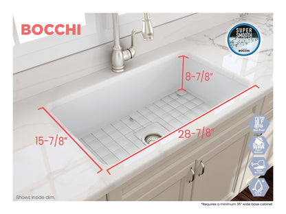 Sotto - 10" Modern Kitchen Sink - Matte White - Dual