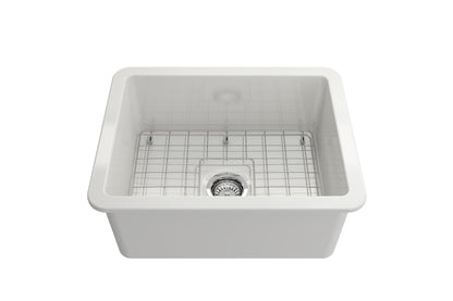 Sotto - 10" Modern Kitchen Sink Kit - Dual - Fireclay