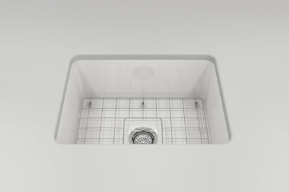 Sotto - 10" Modern Kitchen Sink Kit - Dual - Fireclay