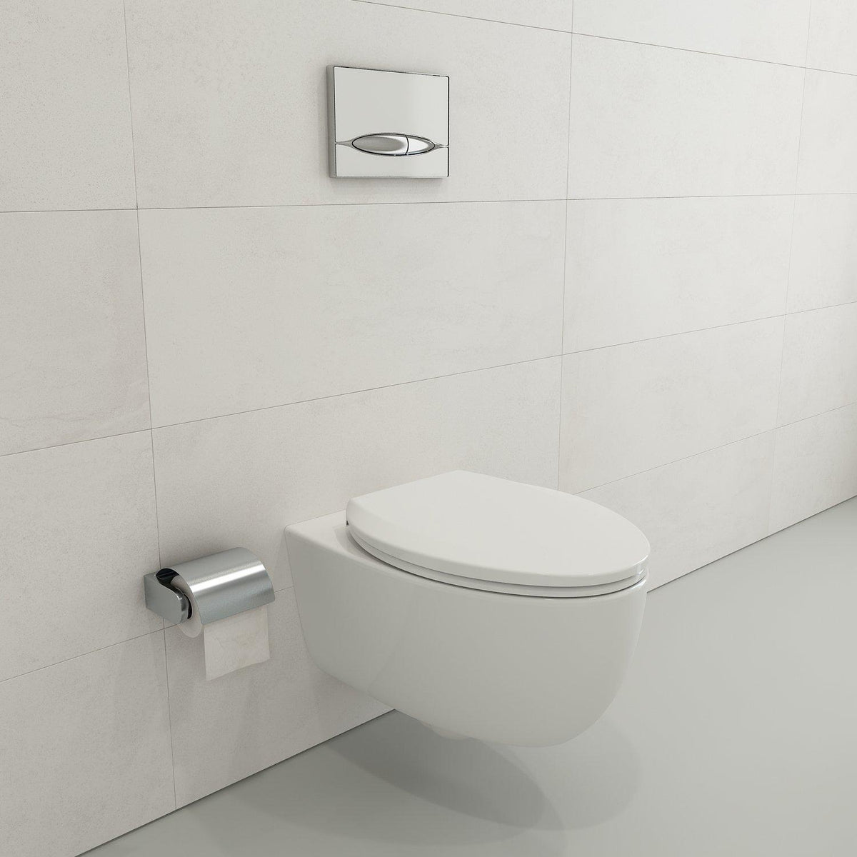 BOCCHI A0337-001 Modern Toilet Seat, Milano, Elongated Bowl, Duroplast, White, Slow Close Hinge, Import