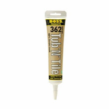Boss Pro 36255 Tub and Tile Caulk, 5.5 fl-oz Tube, Tile Almond