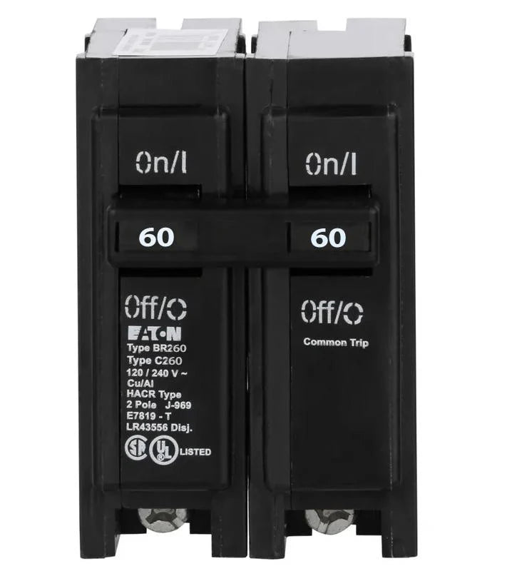 BR DOUBLE POLE 60 AMP BREAKER