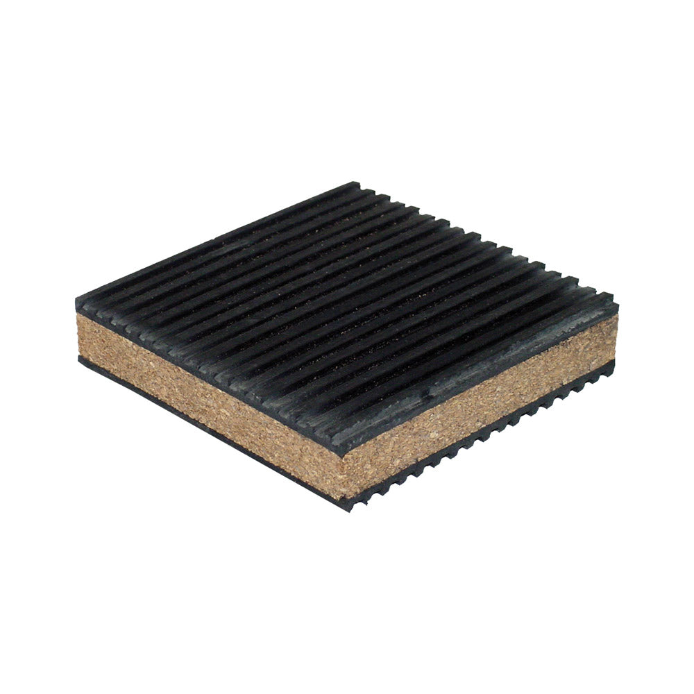 ANTI-VIB PAD 3X3X7/8 CORK/RUB