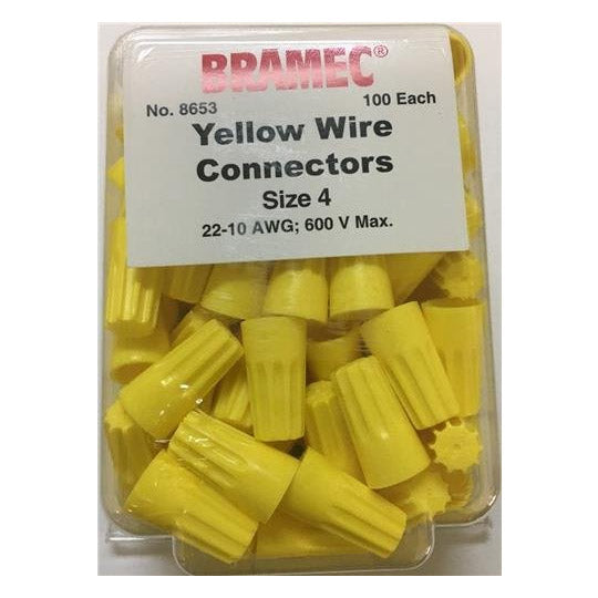 YELLOW 18-12 AWG 600V MAX 100/