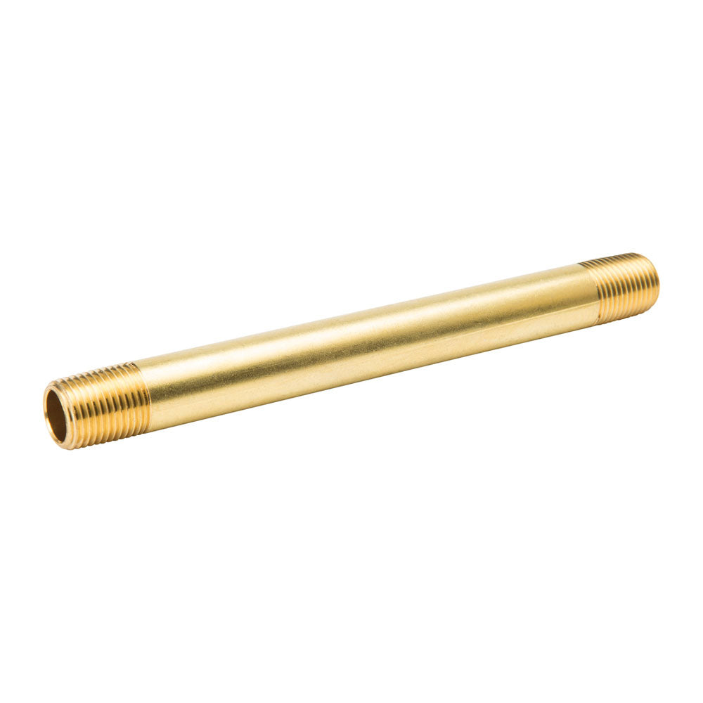 Brass Pipe Nipple Angled View