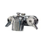 Barclay 205-S-CP Clawfoot Tub Filler With Diverter, 4 gpm Flow Rate, 3-3/8 in Center, Polished Chrome, 2 Handles, Import