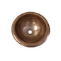 Abita - Small Bathroom Basin - 16 Ga Copper - Round Shape