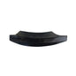 Barclay 7-719GPBL Mornos Basin, Curved Square Shape, 16 in W x 16 in D x 4-3/4 in H, Above-Counter Mount, Natural Granite, Polished Black Granite, Import