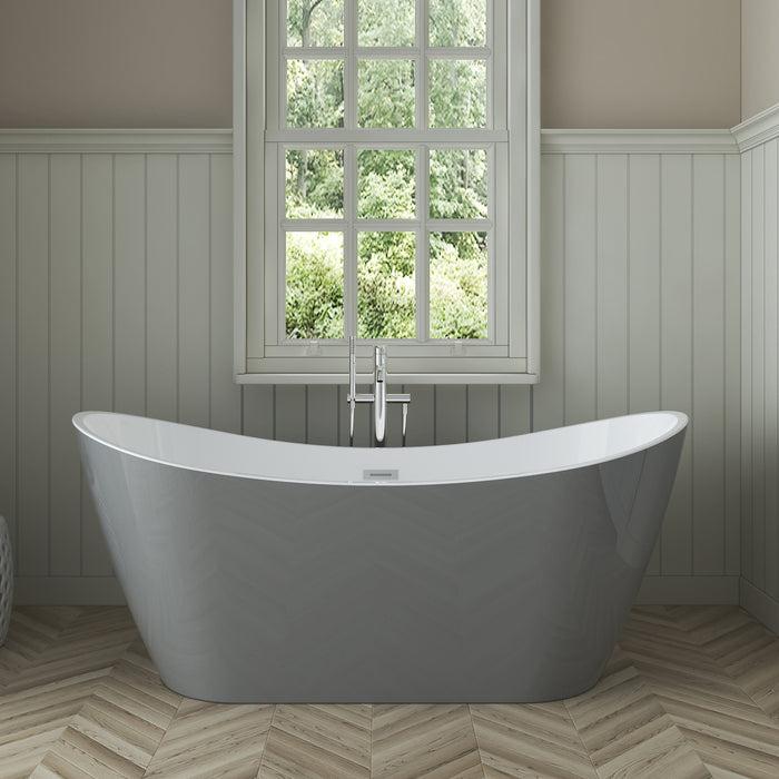 Nairobi - _ATDSN67MIG Contemporary Double Slipper Tub